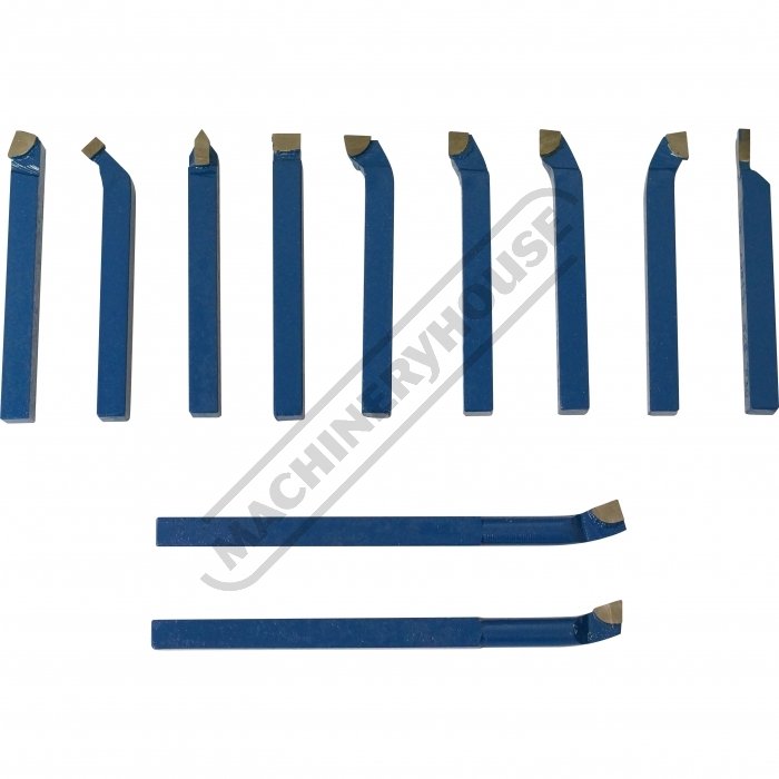 11pcs Metal Lathe Tooling Carbide Tip Tipped Cutter Seychelles