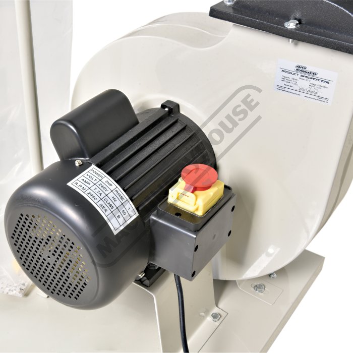 1.5HP DC3 Portable Dust Collector Motor Blower (no bag or hose)