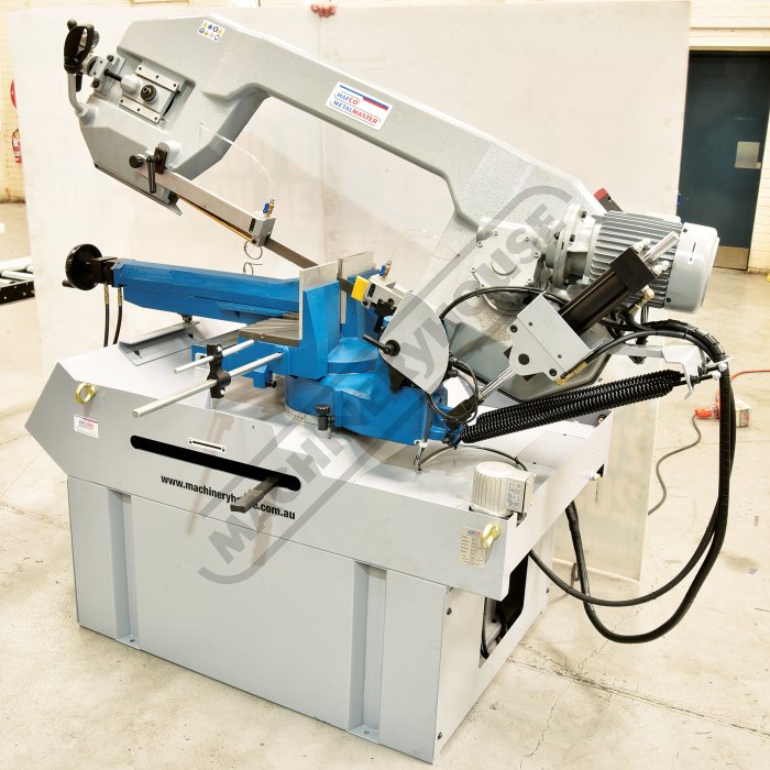 EB355DSA Semi Automatic, Swivel Head Dual Mitre Metal Cutting Band Saw