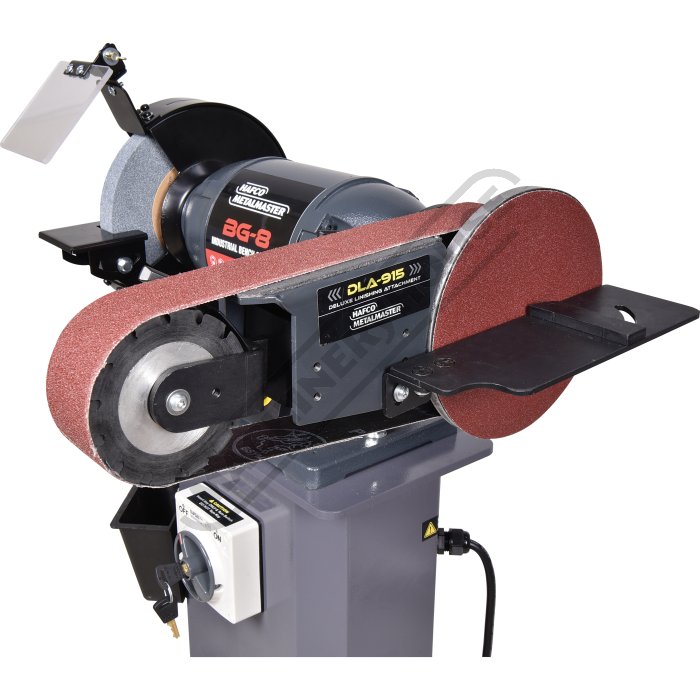 BG8, 240V Pedestal Grinder Linisher - Hare & Forbes Machineryhouse