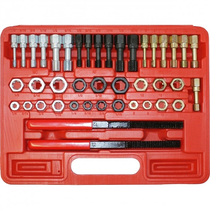 AB Tools 4-Piece Wheel Hub Internal Thread Repair Set – M12 To M14, Metric, Impact Ready