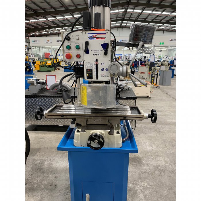 HM47 Mill Drill Geared & Tilting Head with Digital Readout System